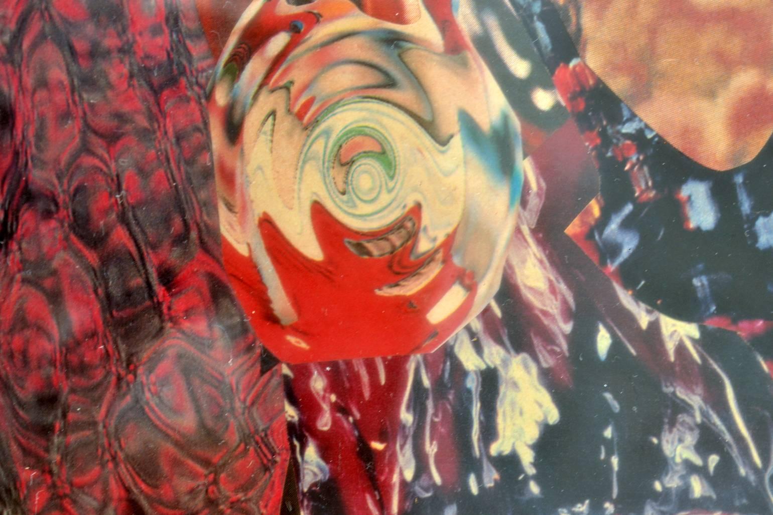 Abstrakt  Mehrfarbige Collage von Bill Allan, Vereinigtes Königreich, 1993 im Zustand „Hervorragend“ im Angebot in London, GB