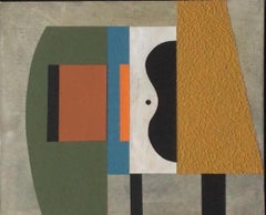 Abstrakte Collage des Künstlers John Taylor, England, Contemporary