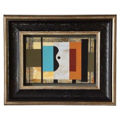 Collage Abstracto Del Artista John Taylor, Inglaterra, Contemporáneo