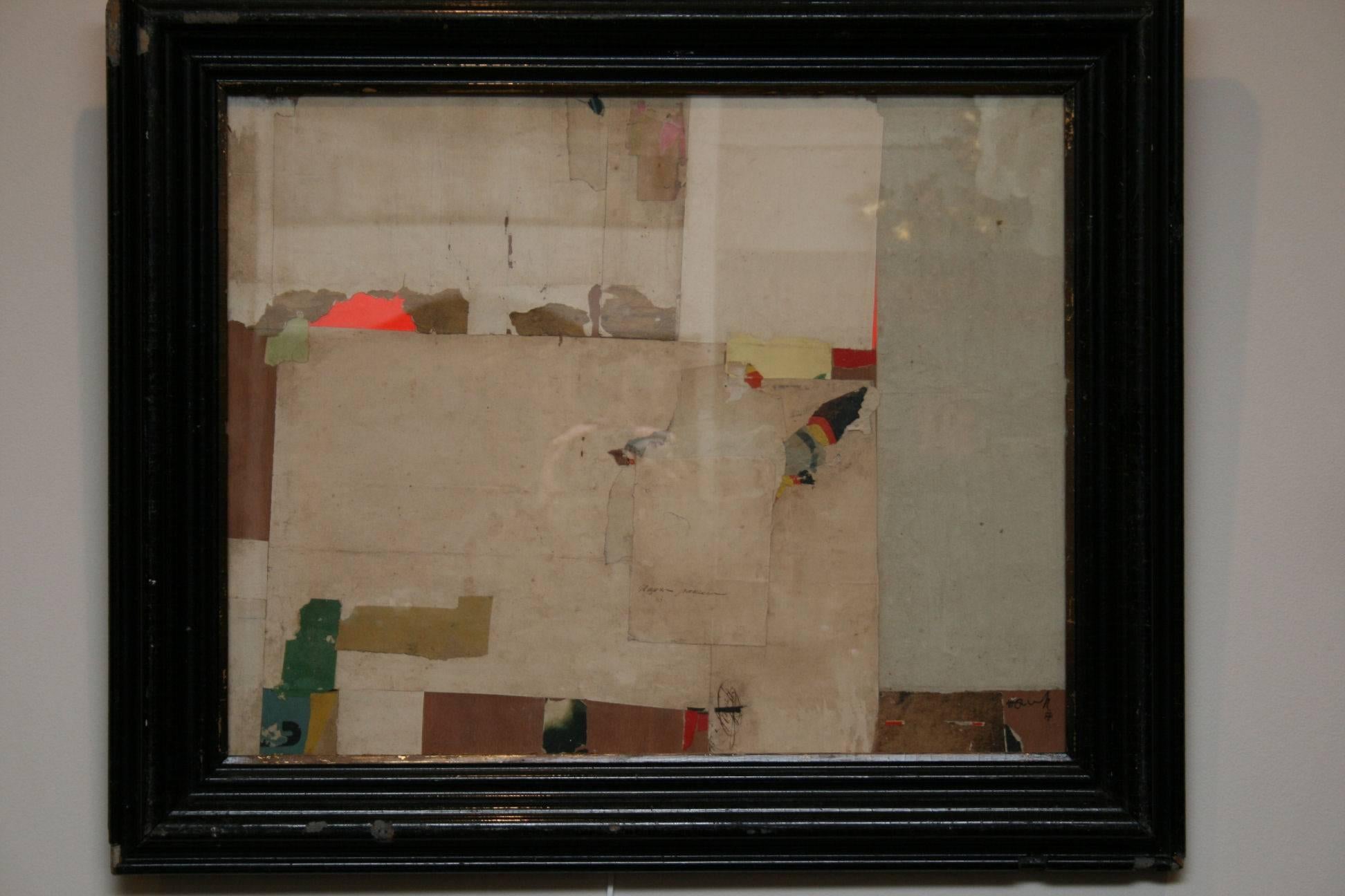 Abstract collage by Huw Griffith

A fine collage featuring beautiful antique papers. The abstract forms and colors quietly allow the viewer to create their own perceptions. This is a peaceable work, either reaching out for attention or carrying