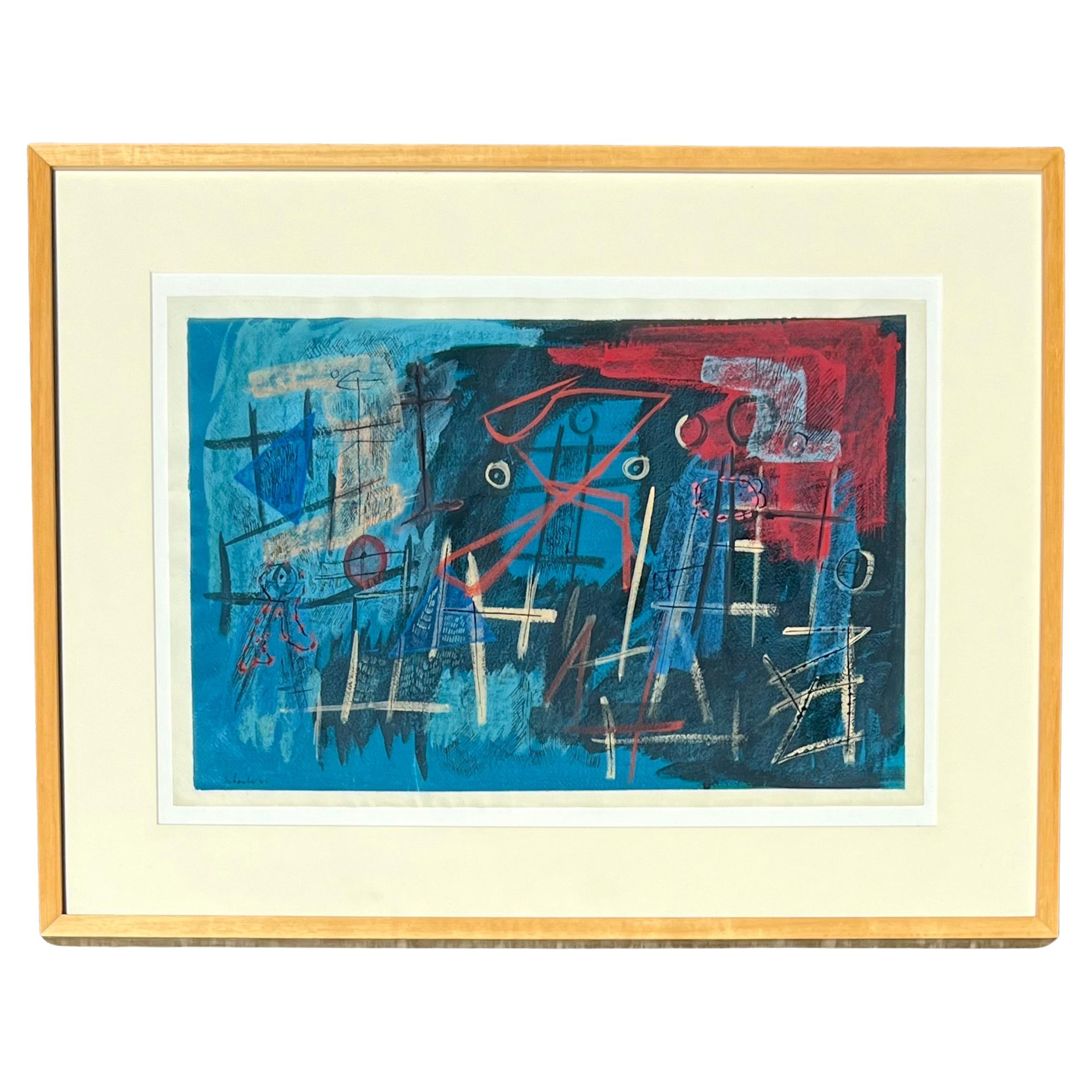 « Composition abstraite » de Louis Schanker en vente