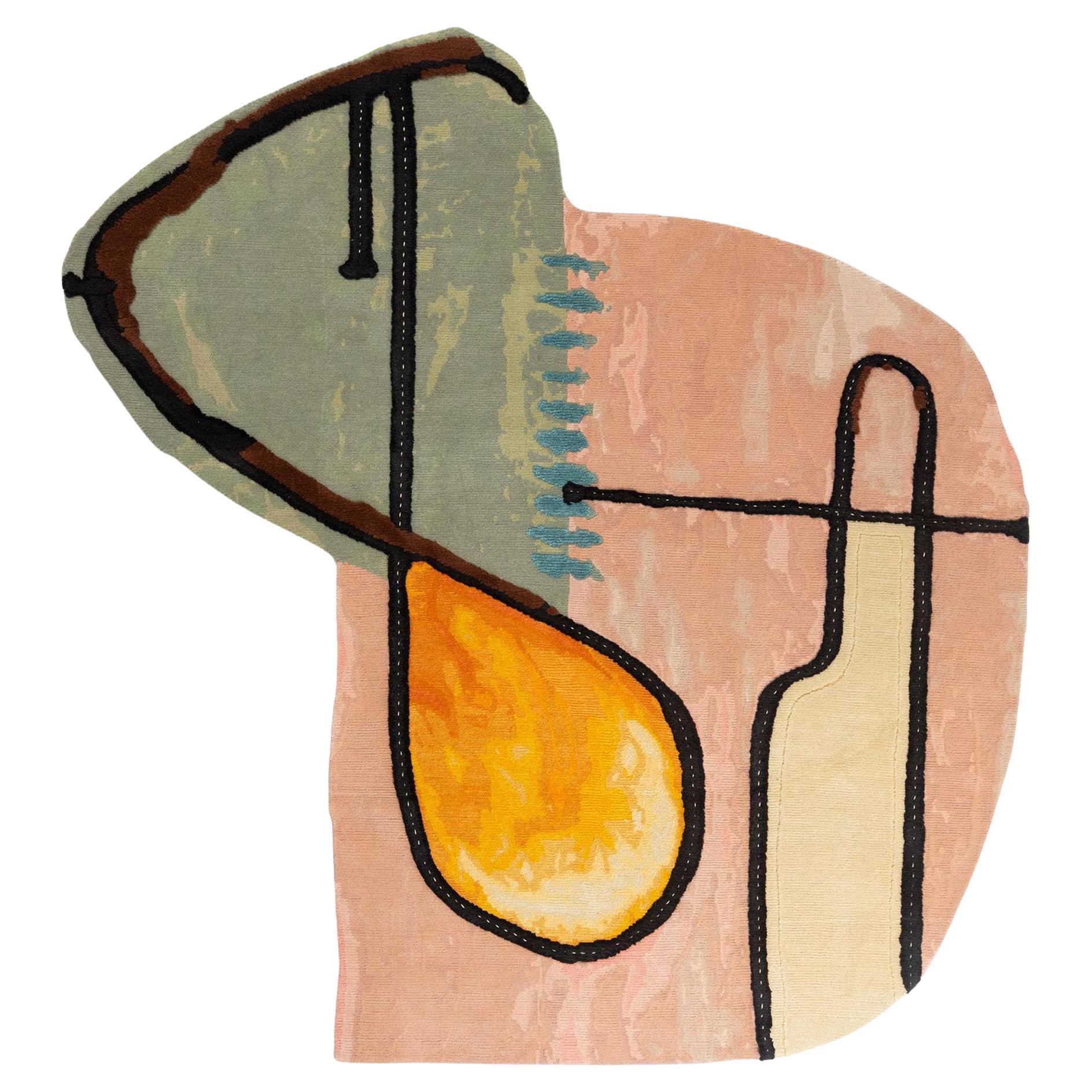 Abstrakter Komposition Pudelteppich von Faye Toogood für cc-tapis - IN SCHLUSSVERKAUF im Angebot