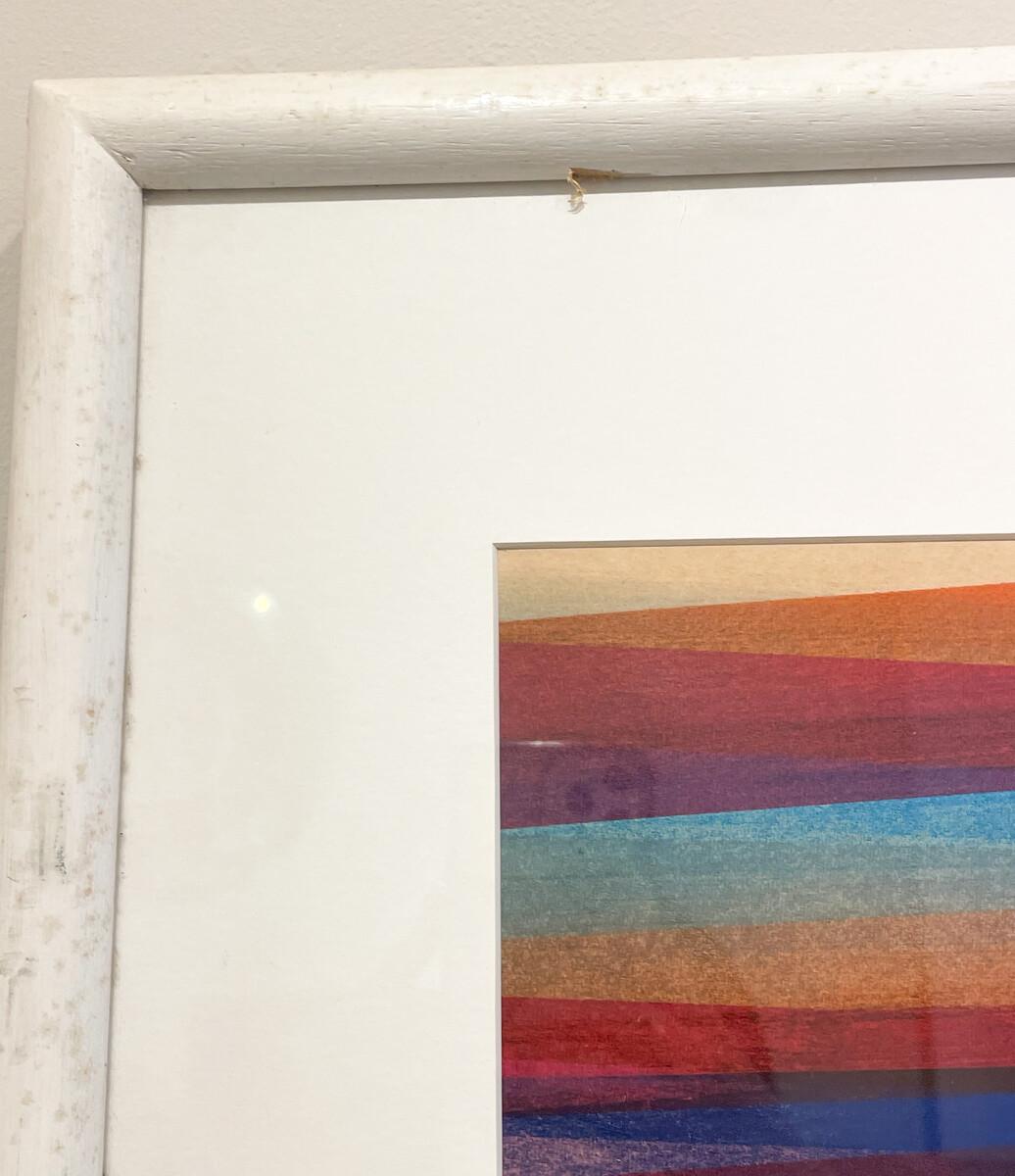 Composizione astratta Gouache su carta, Miodrag, Firmato
