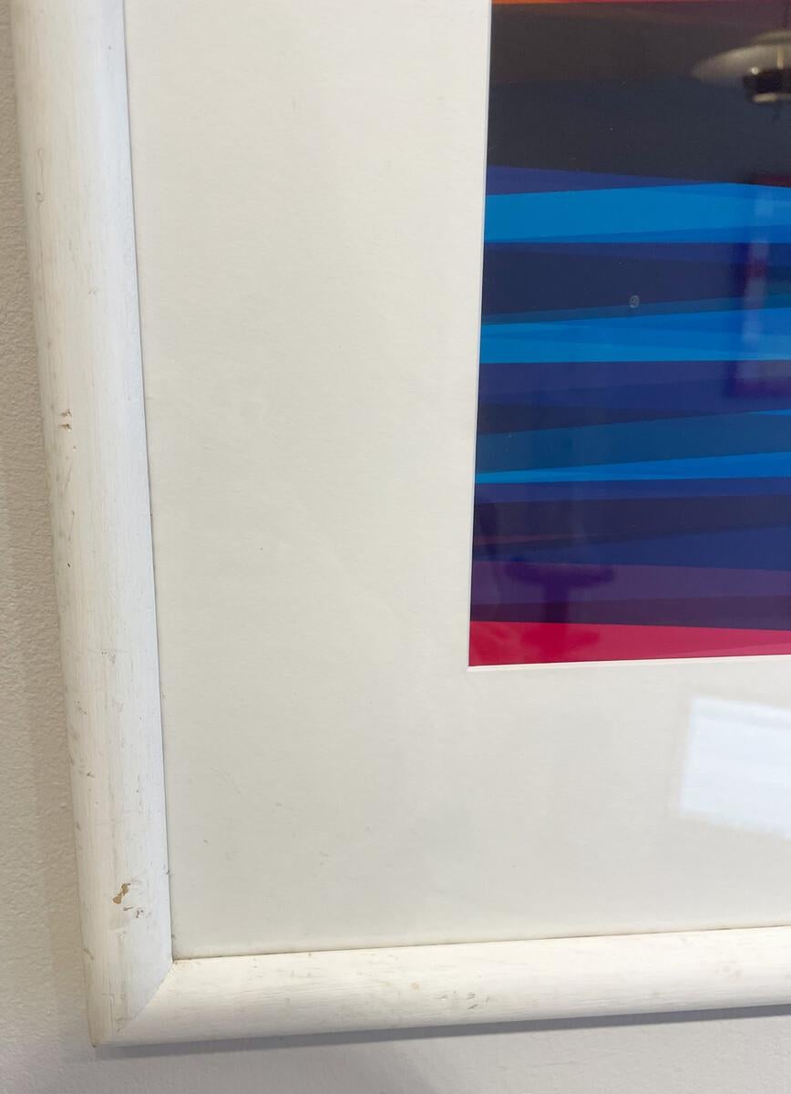 Abstrakte Komposition Gouache auf Papier, Miodrag, Signiert im Zustand „Gut“ im Angebot in Brussels, BE