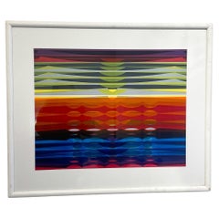 Composizione astratta Gouache su carta, Miodrag, Firmato