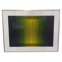 Composition abstraite Gouache sur papier, Miodrag, signé