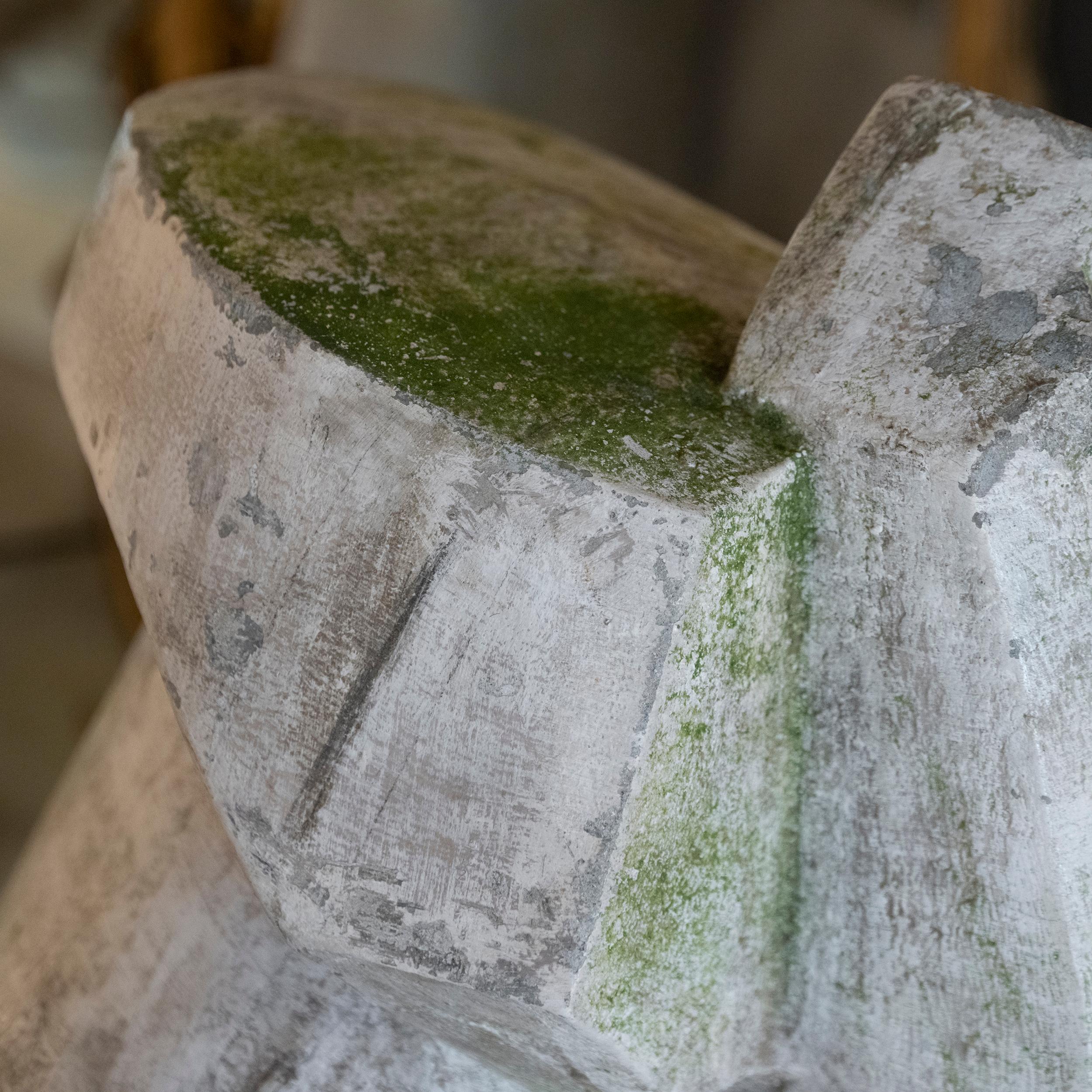 Abstract Concrete Sculpture by Roger Desserprit, France 1980's circa For Sale 8