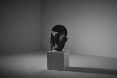 Abstract constructivist sculpture in metal by Sergio Ponzio IV, Italy 1971