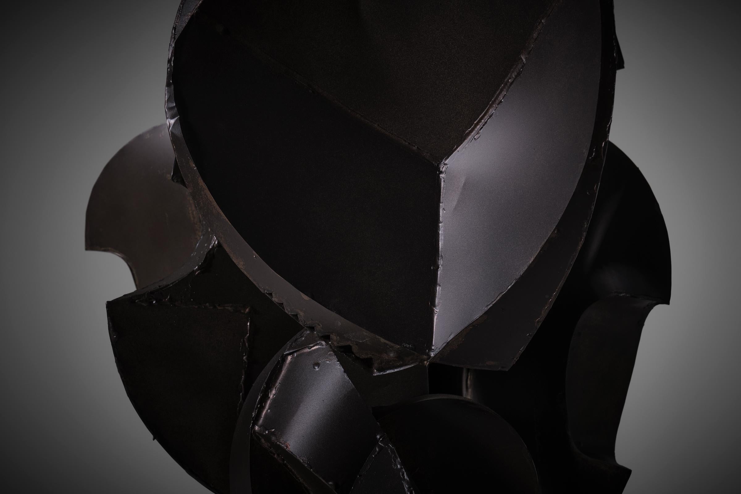 Late 20th Century Abstract constructivist sculpture in metal by Sergio Ponzio IV, Italy 1971 For Sale
