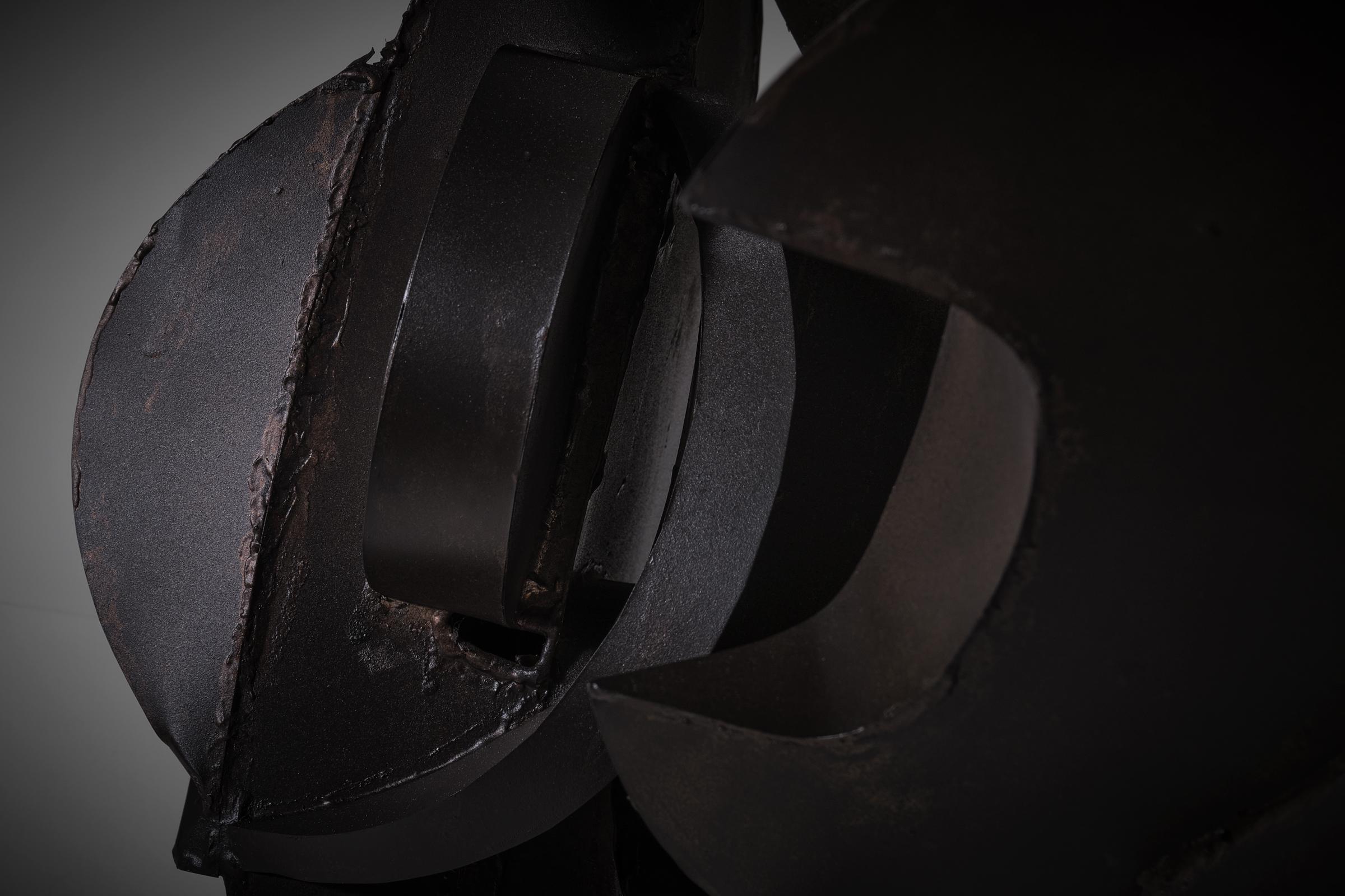Abstract constructivist sculpture in metal by Sergio Ponzio IV, Italy 1971 For Sale 1
