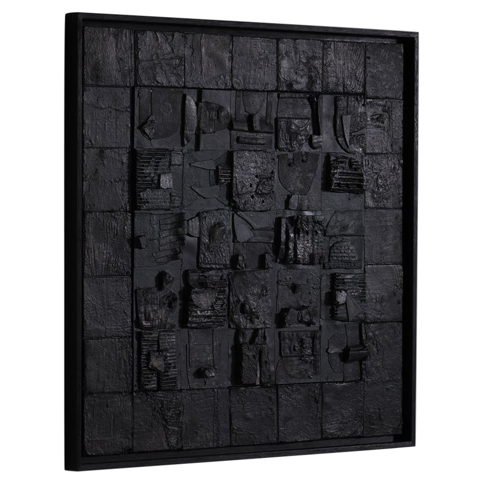 Abstract Constructivist Wall relief by Enea Mancino, Italy 1970s