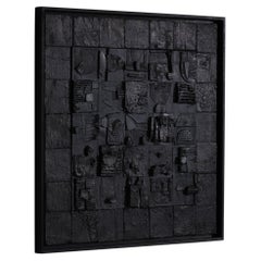 Abstract Constructivist Wall relief by Enea Mancino, Italy 1970s