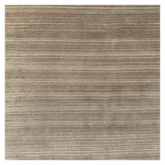 Abstract Contemporary Area Rug Gold, Handmade Wool Silk, Symfonia