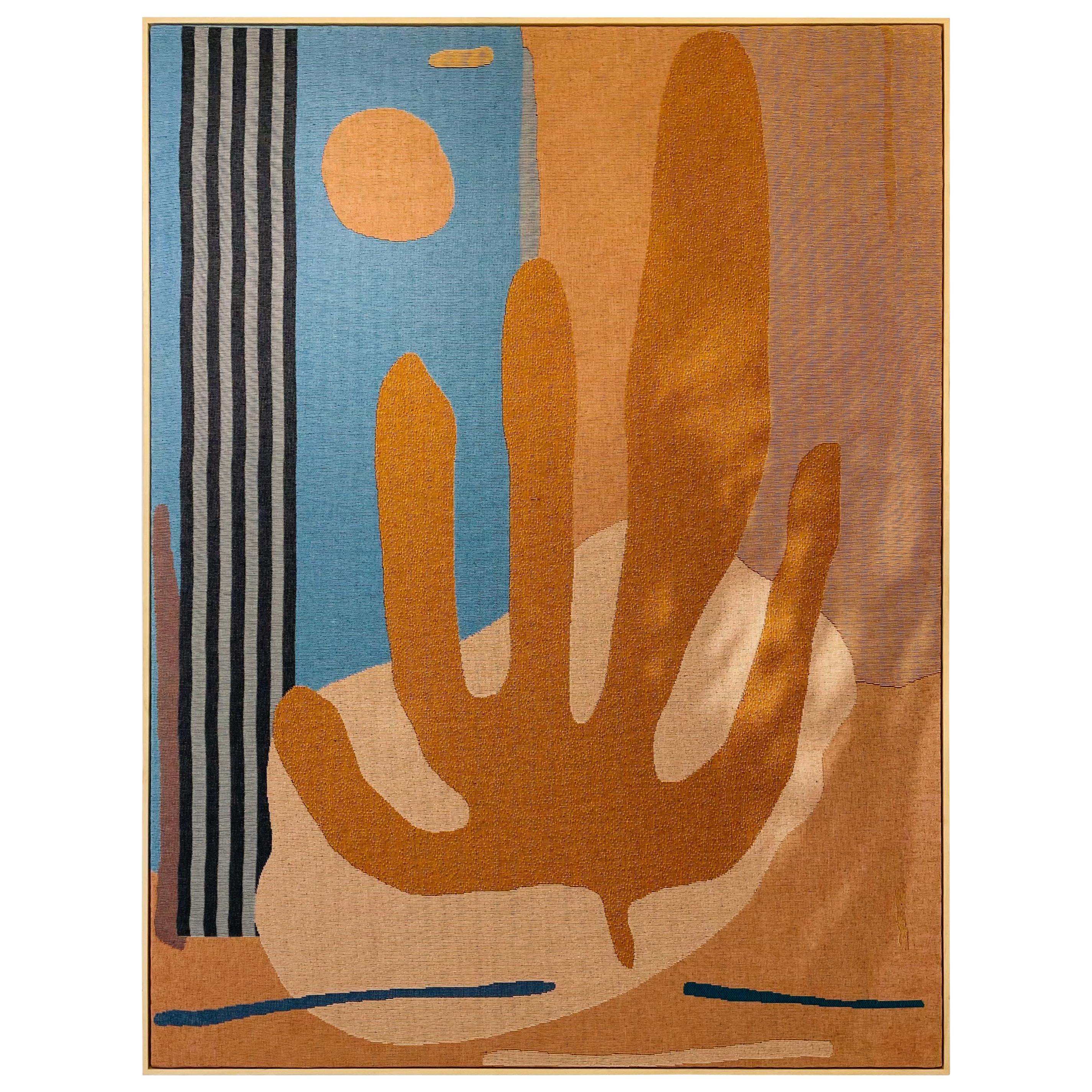 Abstract Contemporary "Cactus" Tapestry