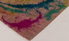 Abstract Contemporary Dusty Pink Carpet "Spindrift" by Doris Leslie Blau