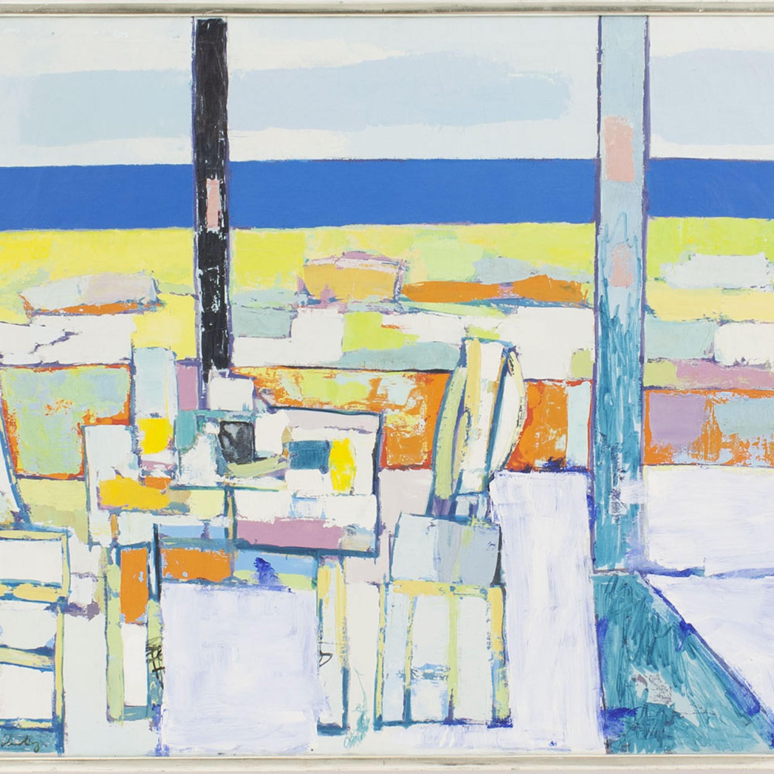 Modern Abstract Contemporary Geometric Painting For Sale