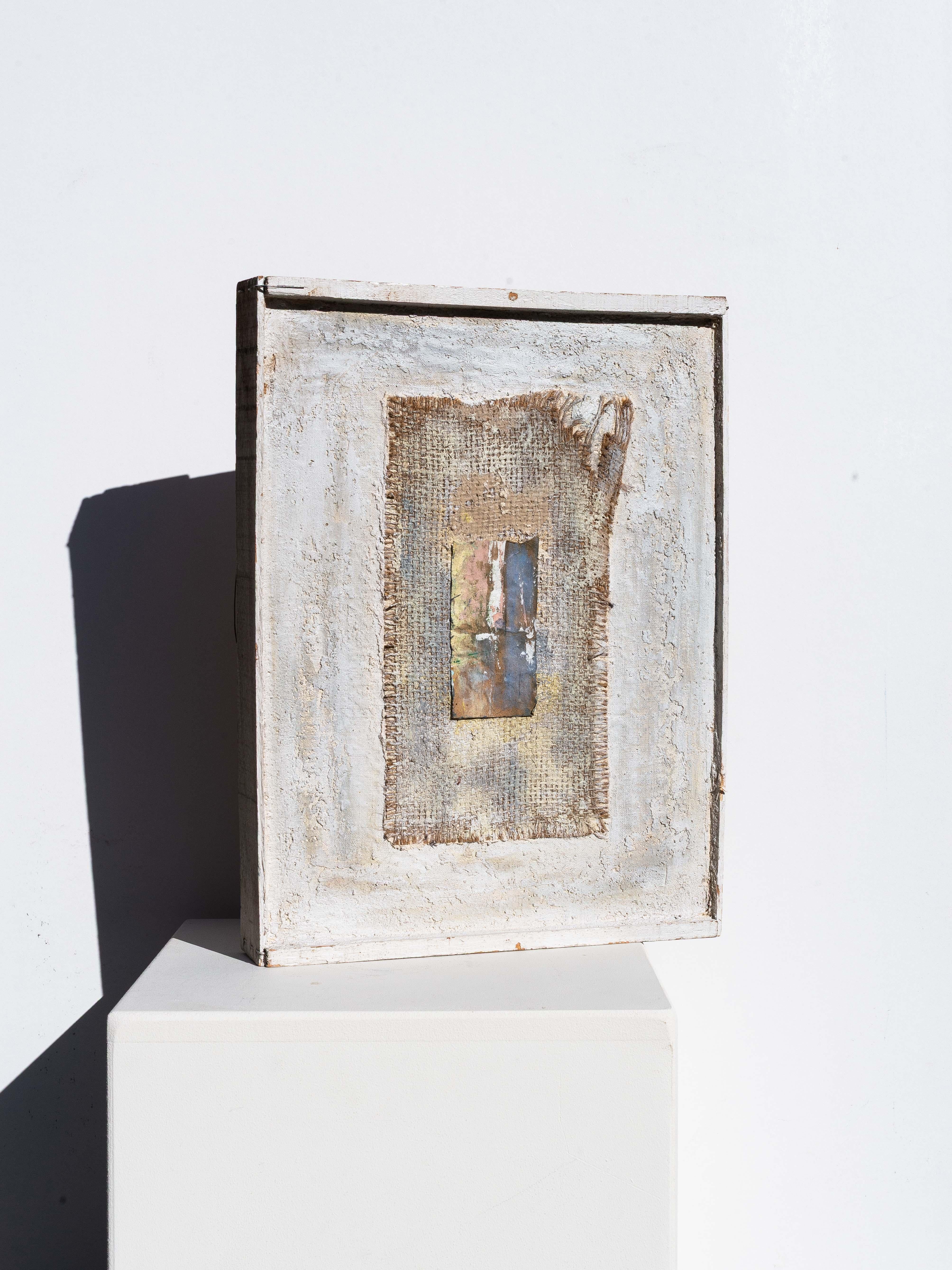 French Abstract Contemporary Painting - Mixed Media Art - Signed - France 1990s For Sale