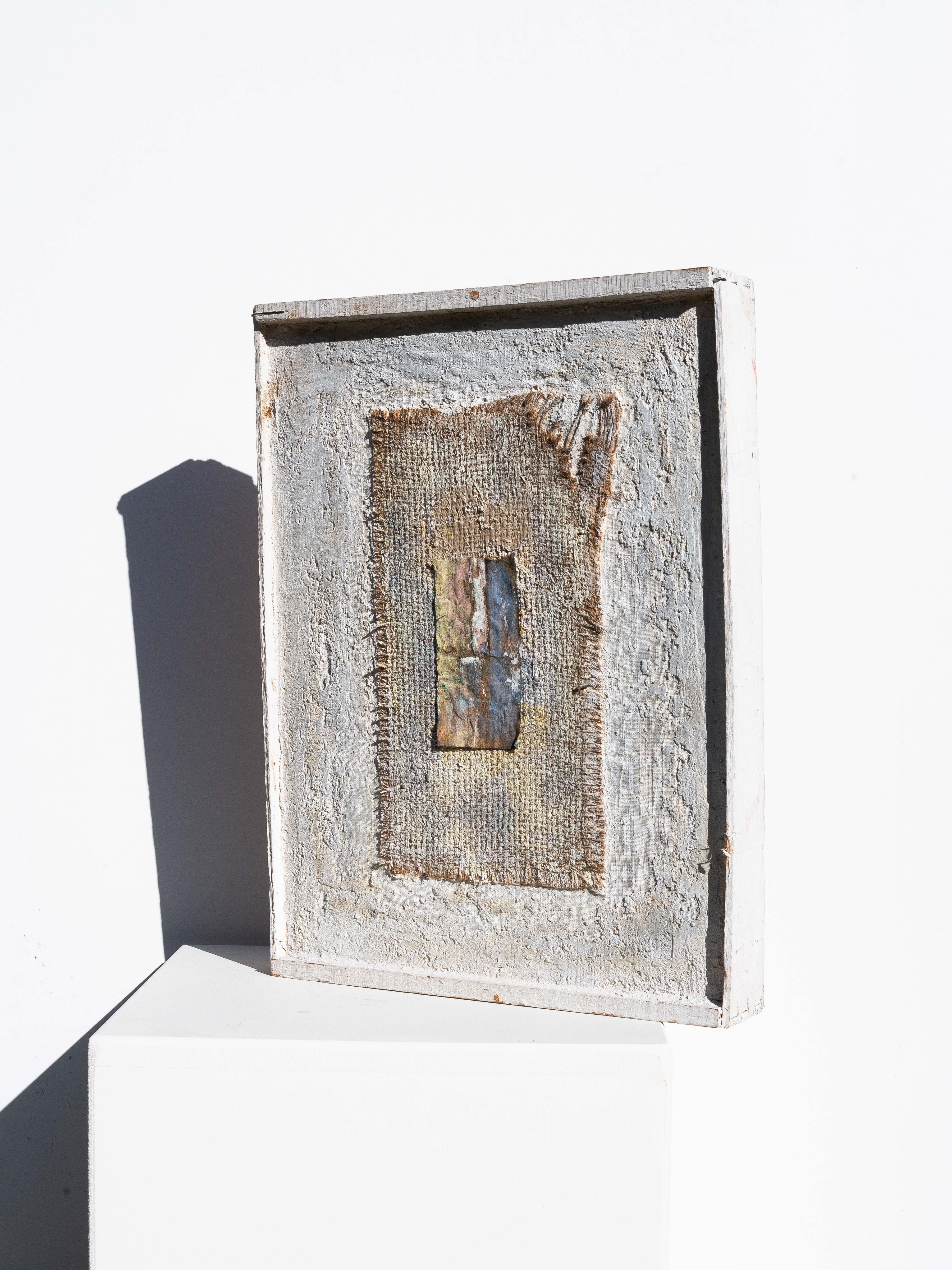 Abstract Contemporary Painting - Mixed Media Art - Signed - France 1990s In Good Condition For Sale In ROUEN, Normandie