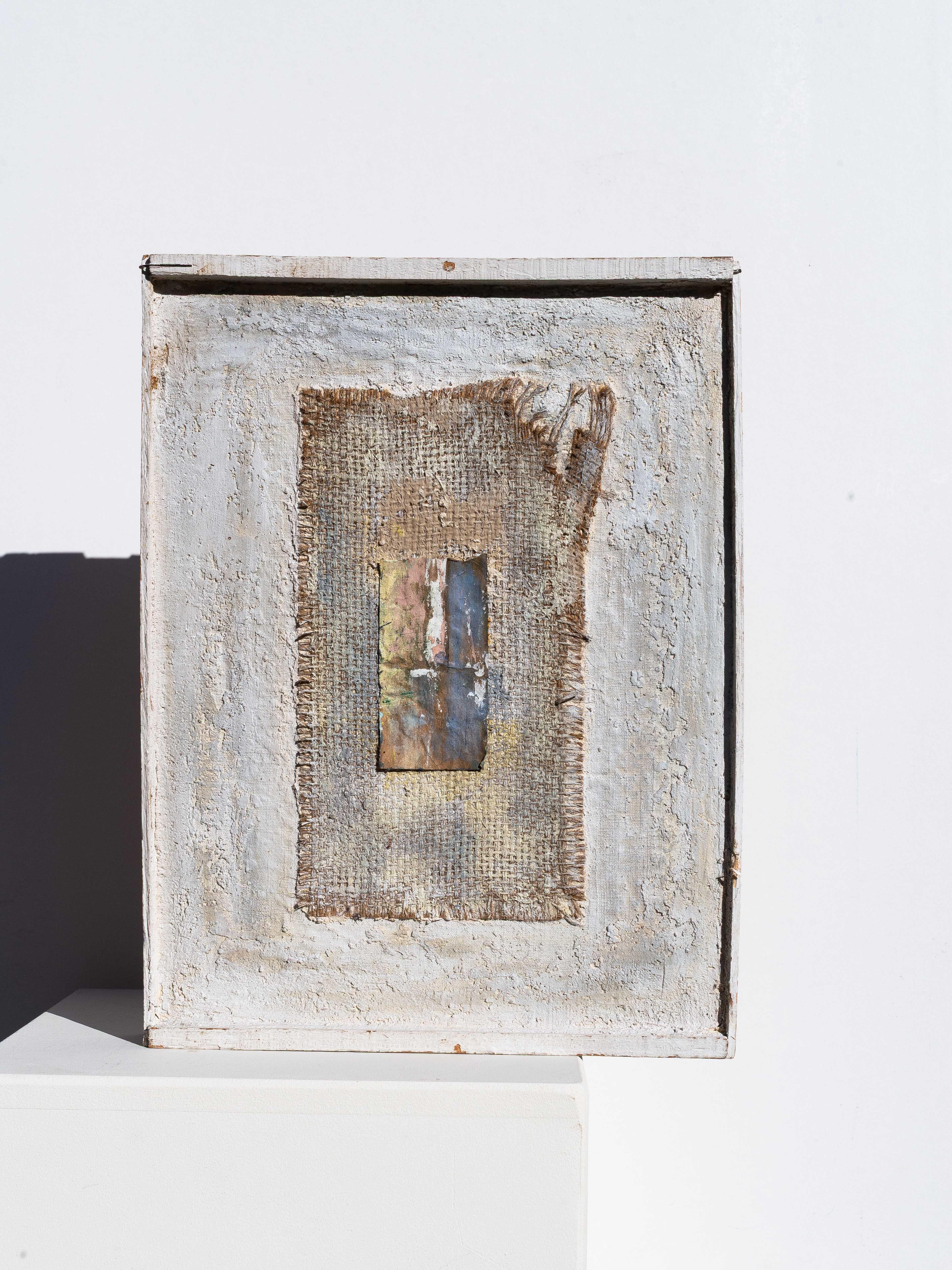 Abstract Contemporary Painting - Mixed Media Art - Signed - France 1990s For Sale 1