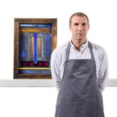 Abstract Contemporary Stained Glass Window