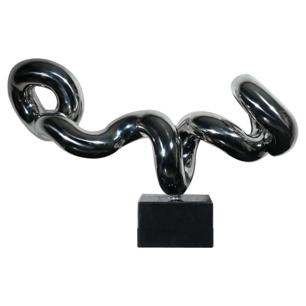 Abstract Contemporary Tubular Metal Sculpture For Sale