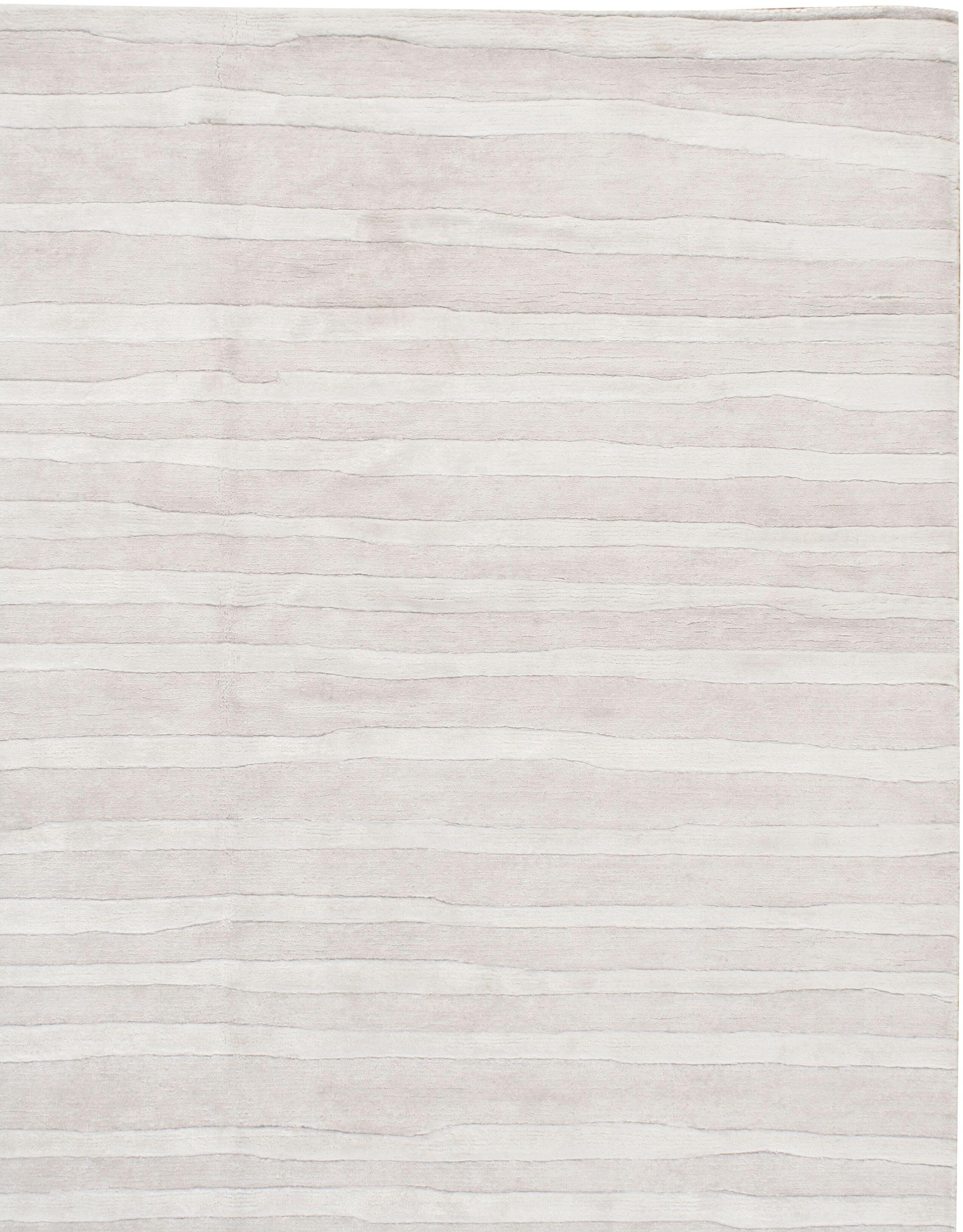 Abstrakter Contemporary Viskose Hand Made Teppich 8' x 10' im Angebot 1