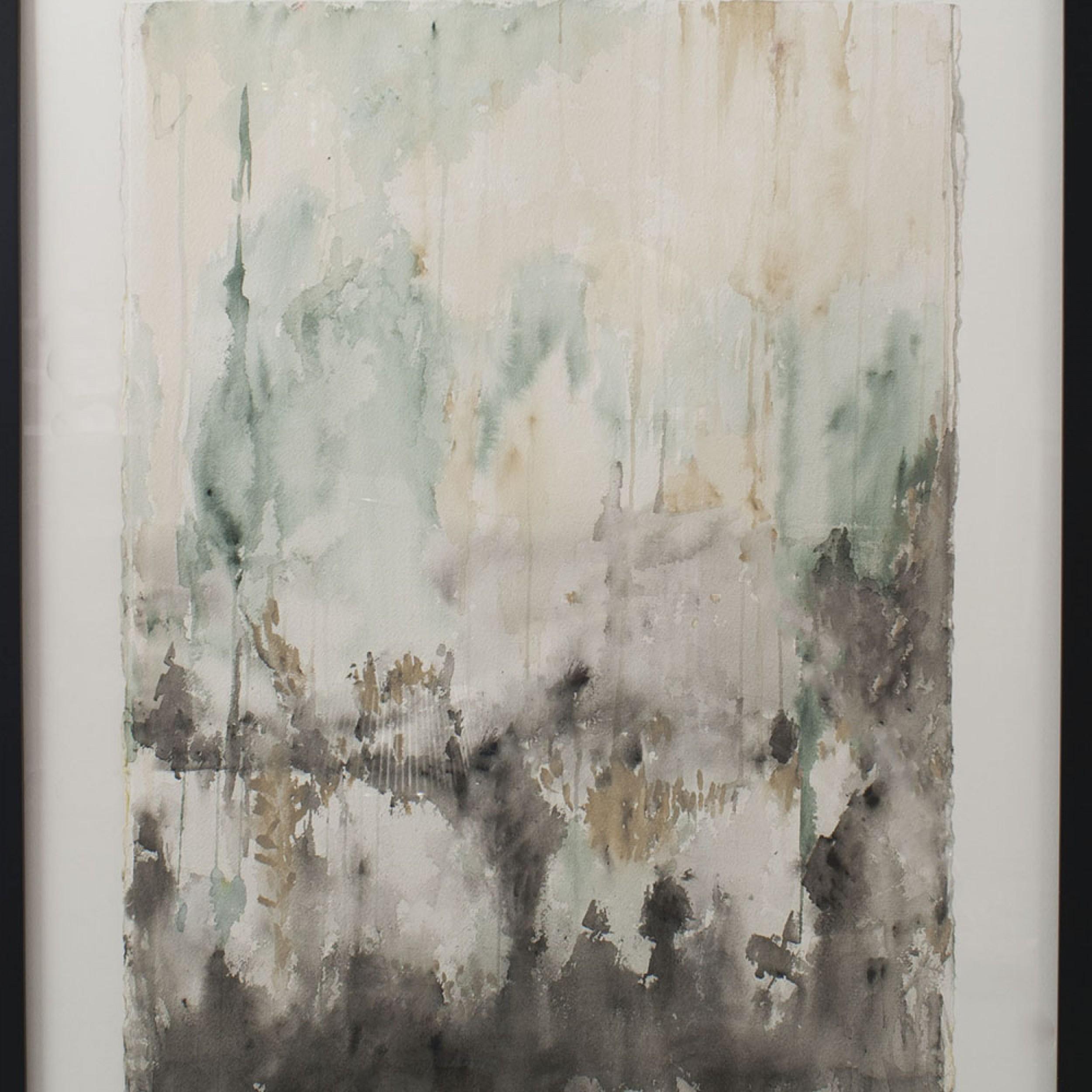 Pintura Acuarela Abstracta Contemporánea Desconocido en venta