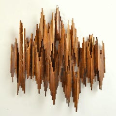 Abstract Copper 1970's Relief
