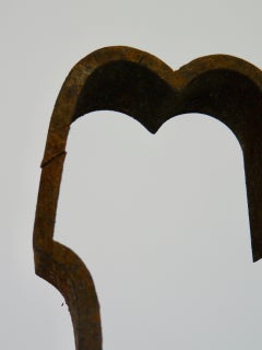 Sculpture abstraite en acier Corten - 1970 - France