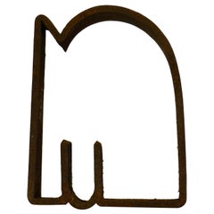 Abstrakte Corten-Stahlskulptur – 1970er Jahre – Frankreich.