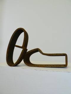 Abstract corten steel sculptures - 1970s - France.