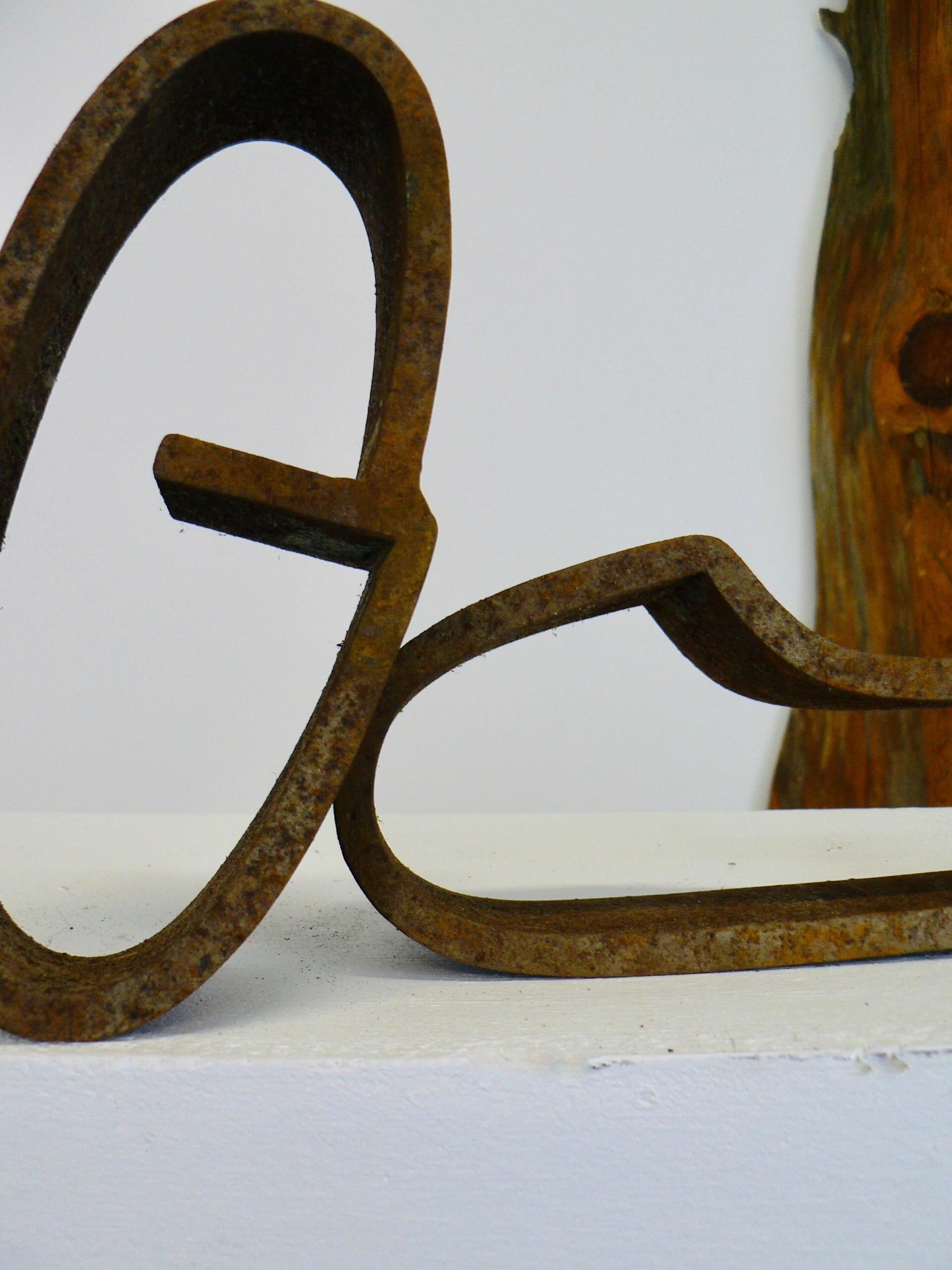 European Abstract corten steel sculptures - 1970s - France. For Sale