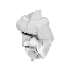 Abstract Crumpled Ceramic Wall Sculpture #3 by Evan Blackwell