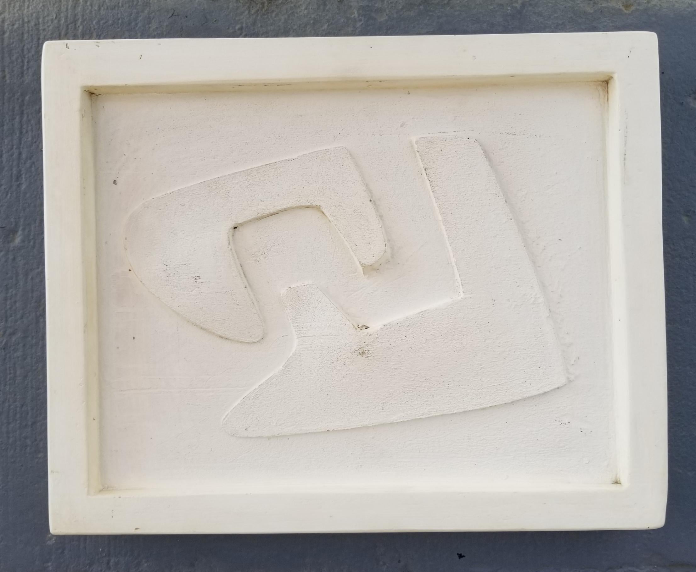 Abstract / Cubist Terracotta Wall Plaque by Herman Volz 5