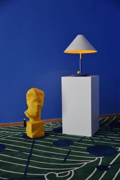 Abstract Dadaist Contemporary Rug Inspired by Sophie Taeuber Arp