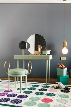 Abstract Dadaist Contemporary Rug Inspired by Sophie Taeuber Arp