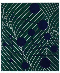 Abstract Dadaist Contemporary Rug Inspired by Sophie Taeuber Arp
