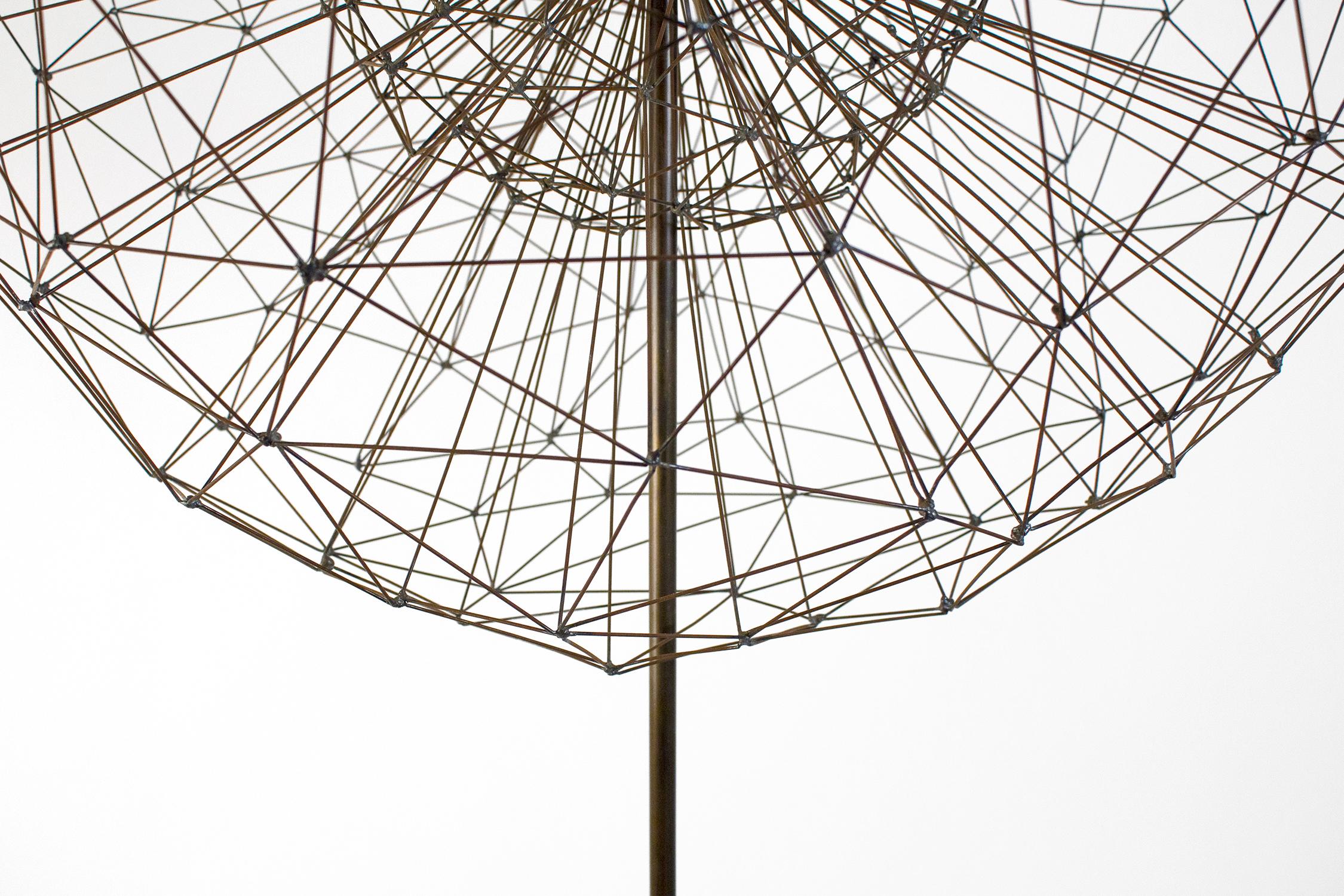 American Abstract Dandelion Sculpture in the Style of Harry Bertoia, 1965