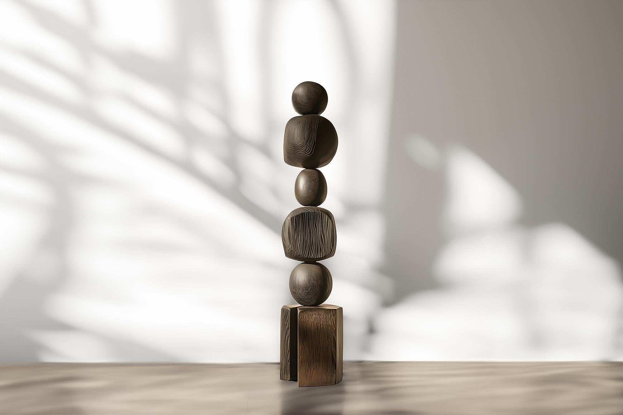 Abstract Dark Art in Modern Sculpture, Burned Oak by Escalona, Still Stand No94

Joel Escalona's wooden standing sculptures are objects of raw beauty and serene grace. Each one is a testament to the power of the material, with smooth curves that