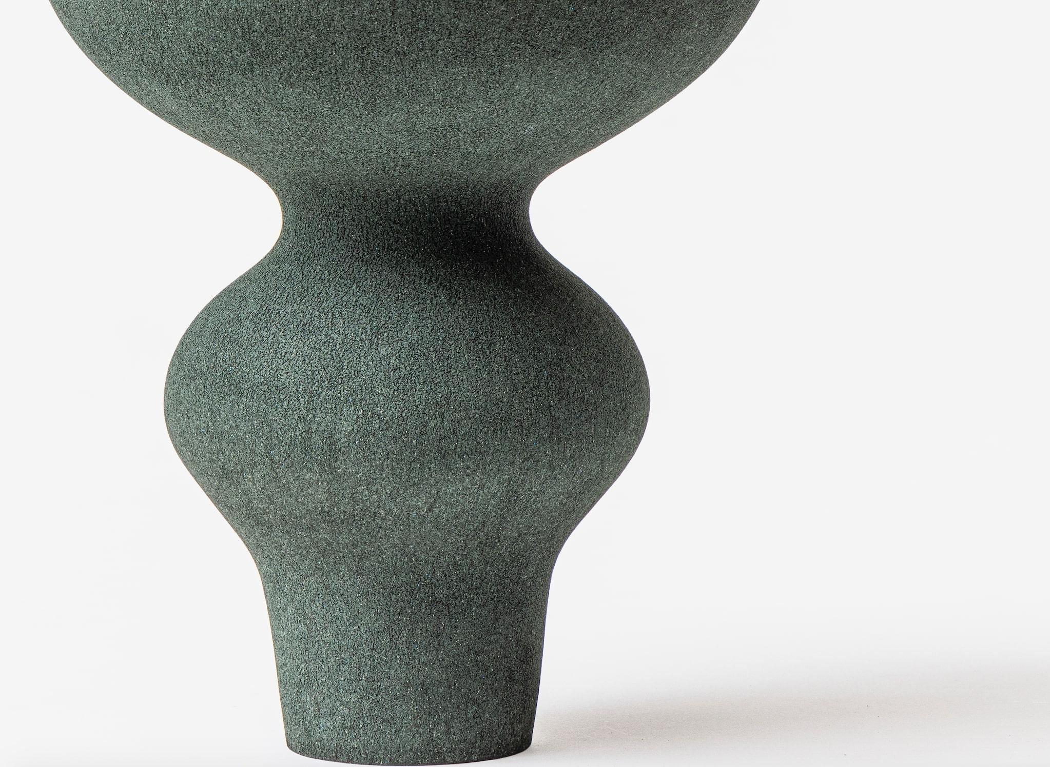 Abstract Dark Green Vase, Turi Heisselberg Pedersen In New Condition In New York, NY