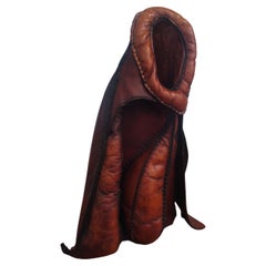 Abstract Deru Style Leather Sculpture