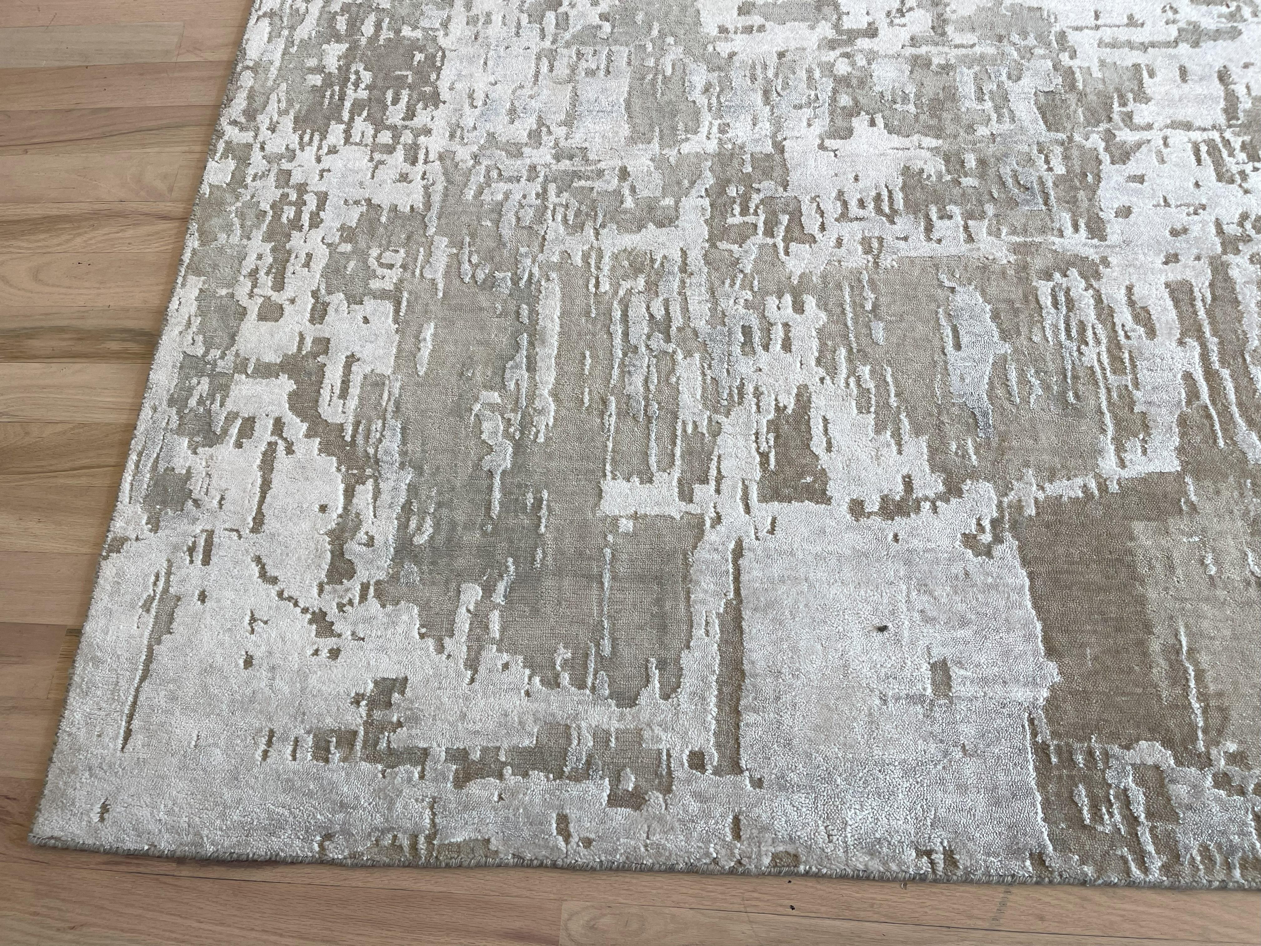 Abstrakter Design-Teppich (Handgeknüpft) im Angebot