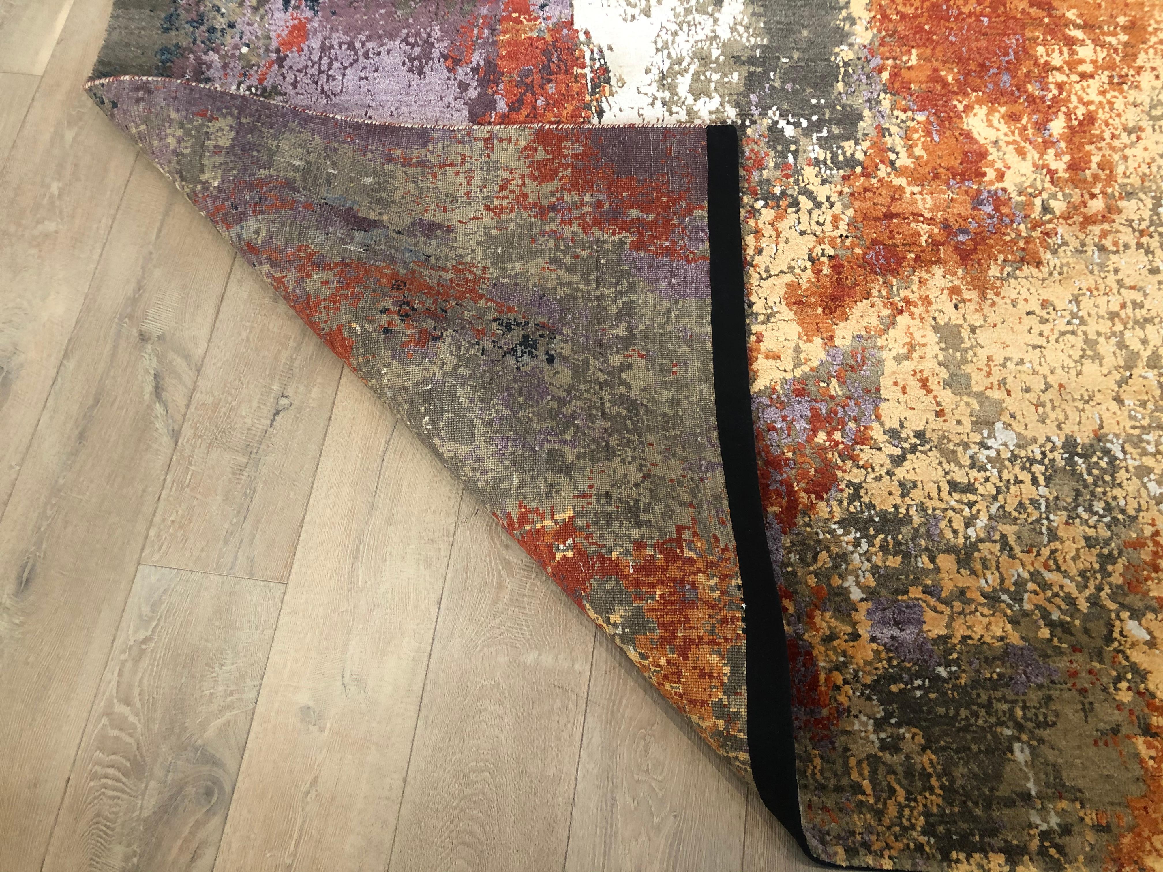 Tappeto per l'area con design astratto In condizioni Nuovo in vendita a West Hollywood, CA