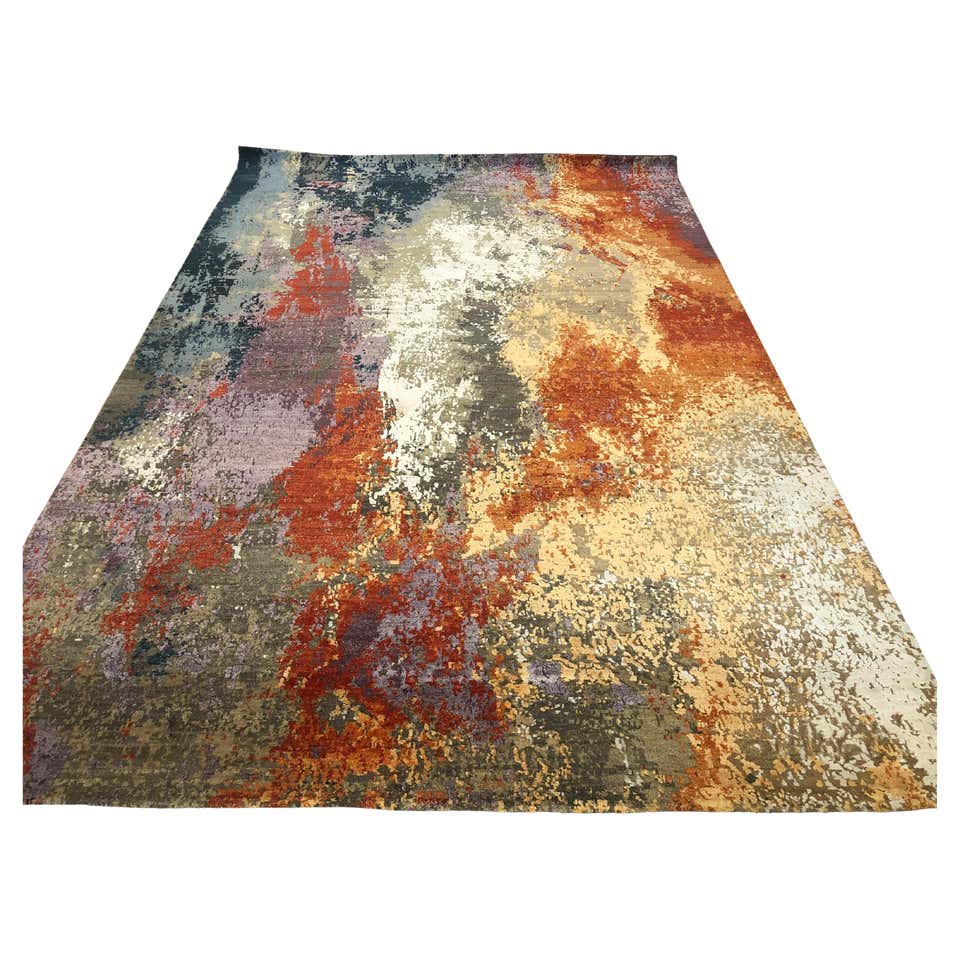 Multi Color Abstract Design Rug For Sale at 1stDibs | abstract colorful rug
