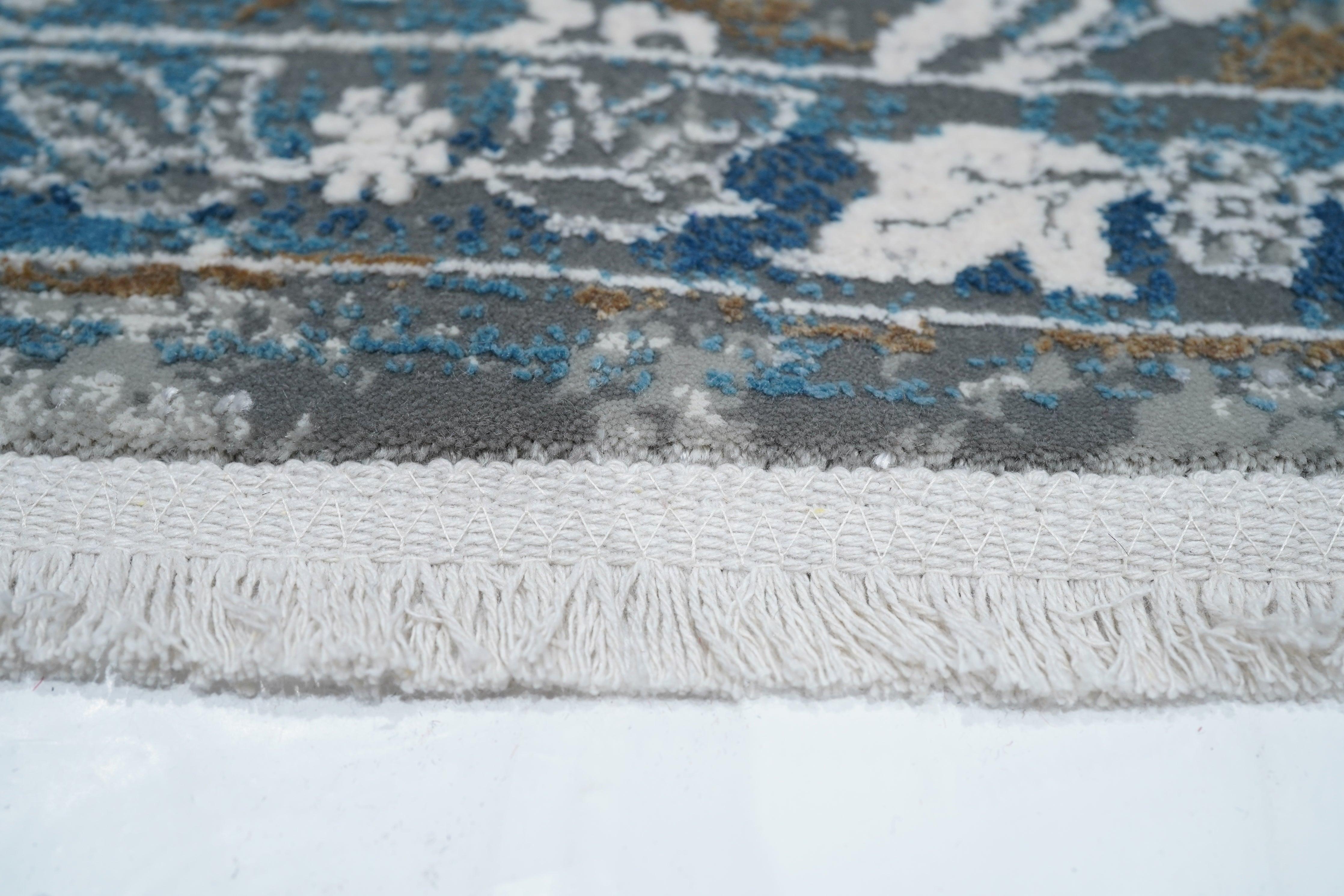 Soie Tapis à motifs abstraits 5'2'' x 7'0