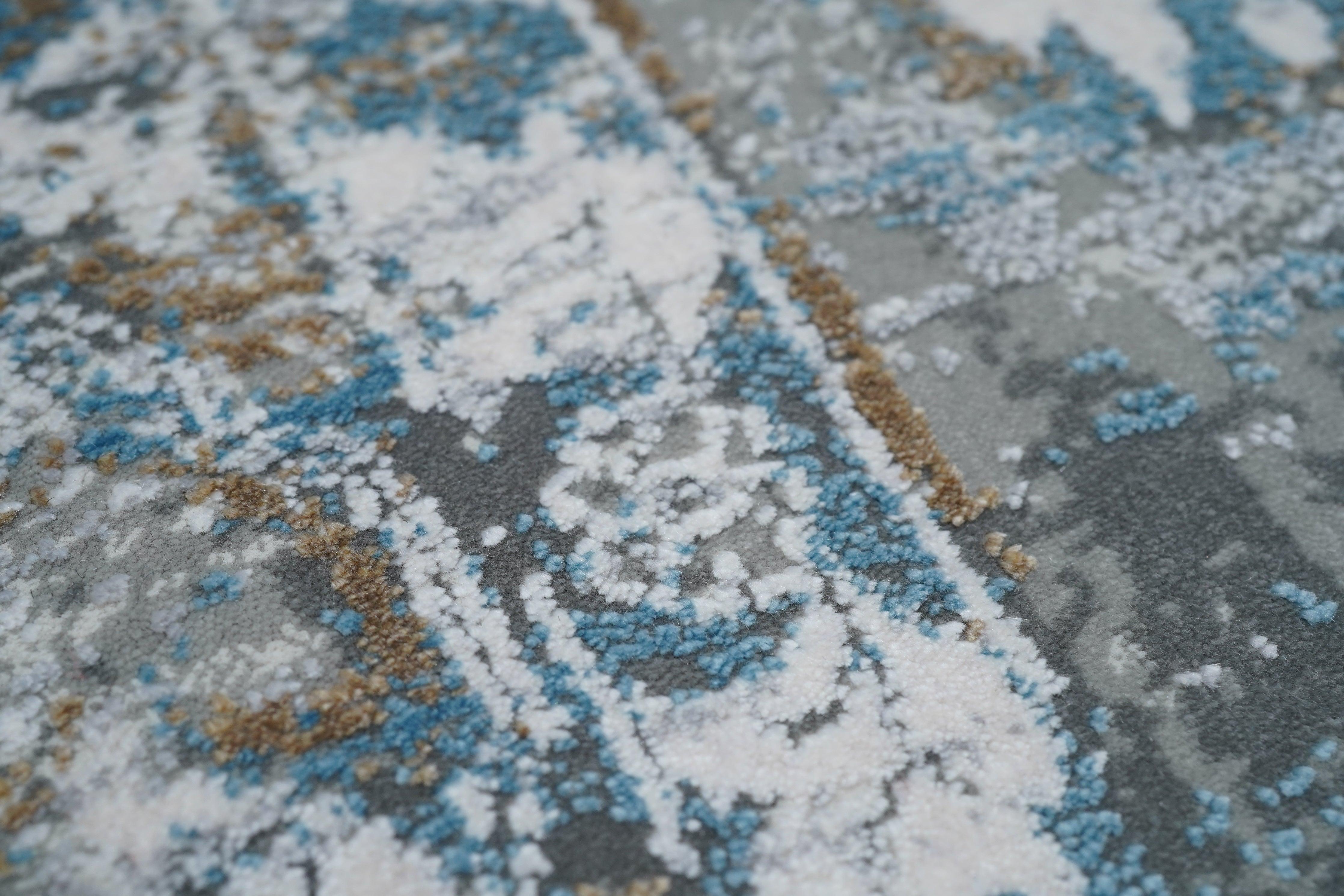 Tapis à motifs abstraits 5'2'' x 7'0