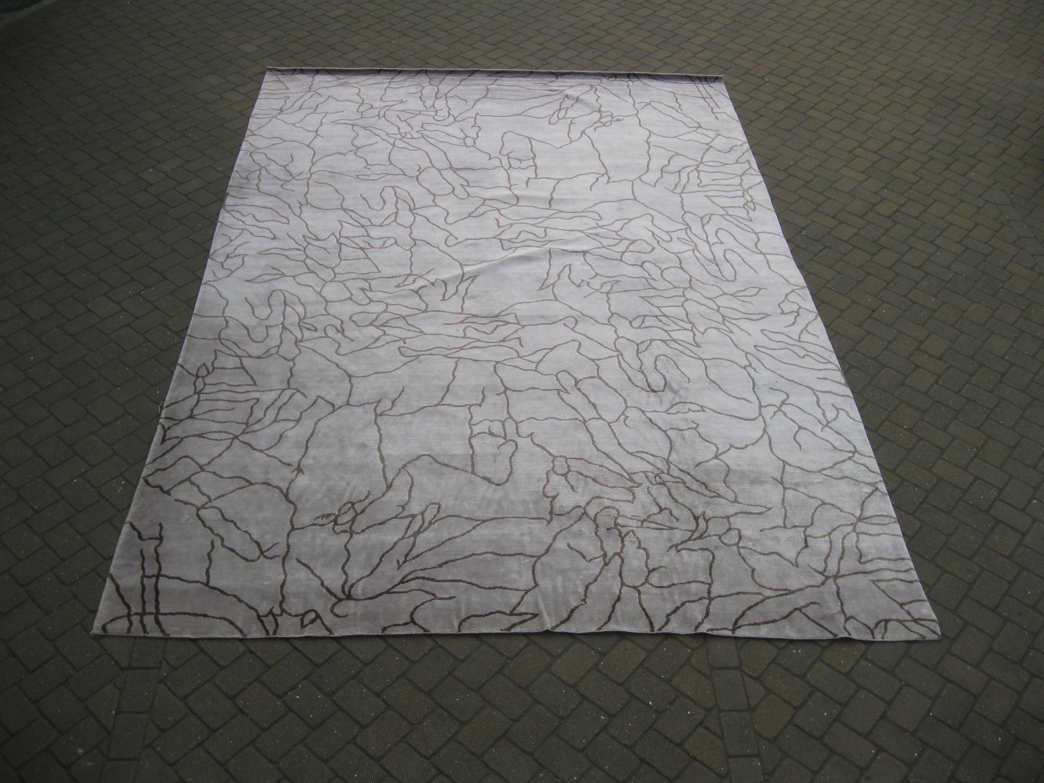 Indian Abstract Design Rug For Sale