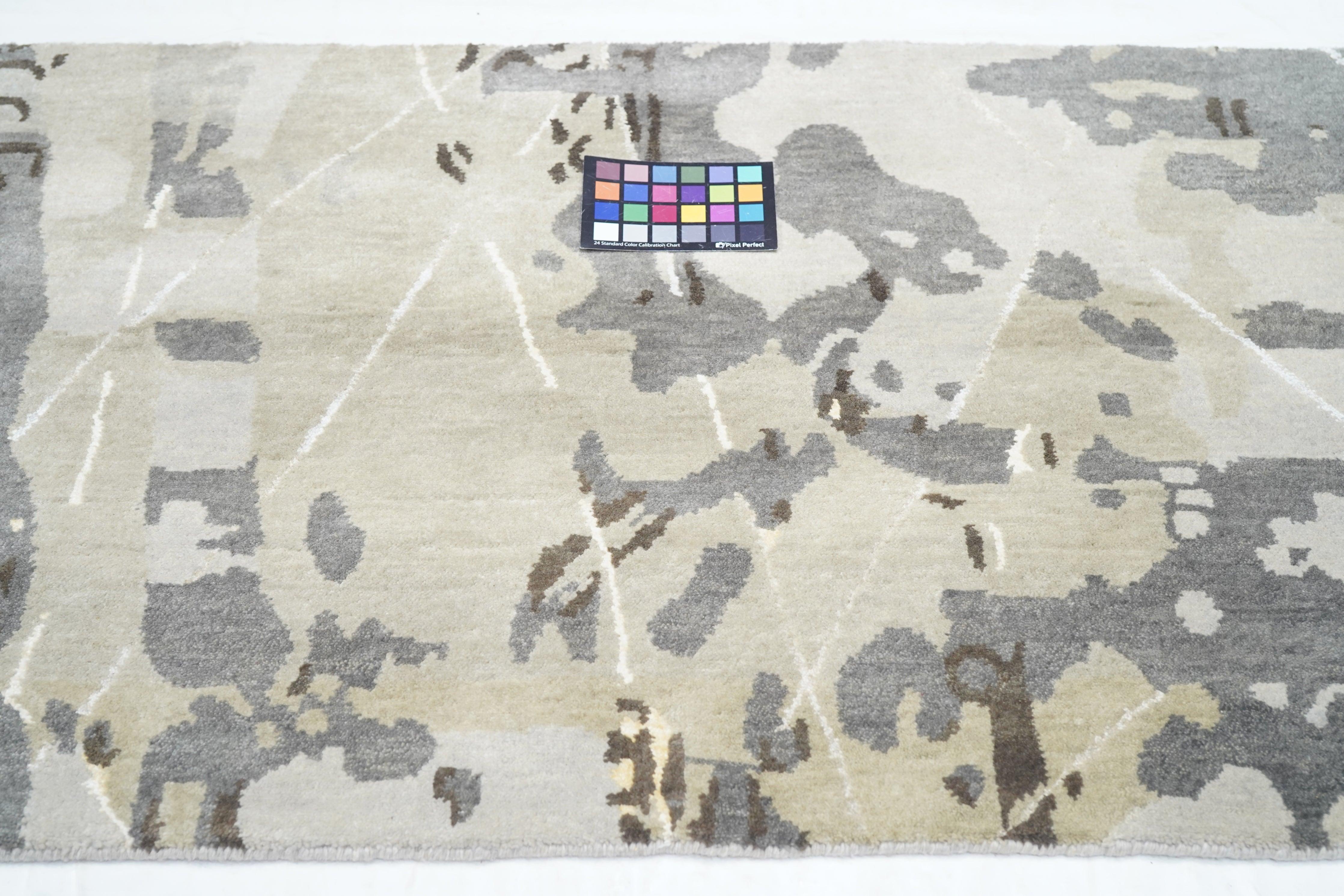 Contemporary Abstract Design Runner 2'6'' x 10'1'' For Sale