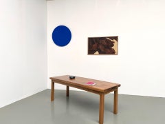 Abstract diptych painting from the 1970s