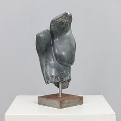 Abstract Dolomite Stone Sculpture by Ineke van Zuuren, Netherlands, 1980s